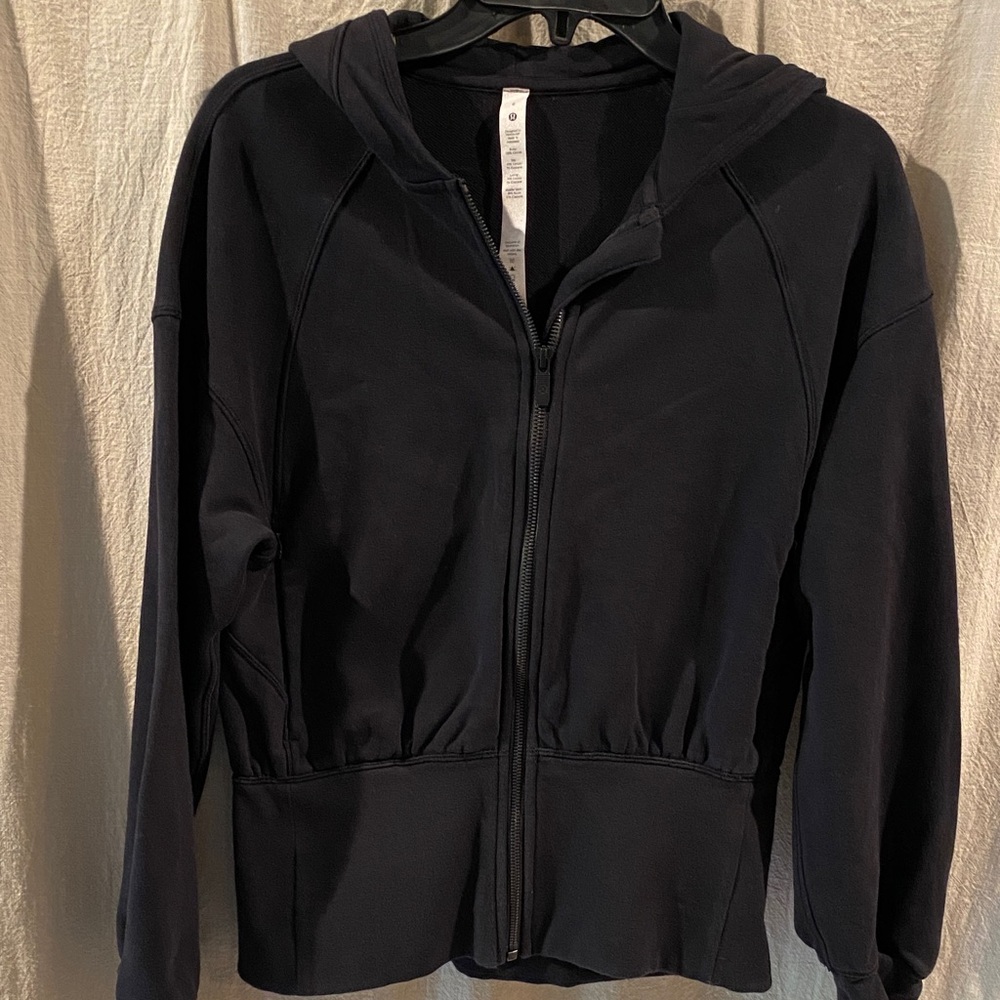 lululemon athletica Black Full-Zip Hooded Jacket